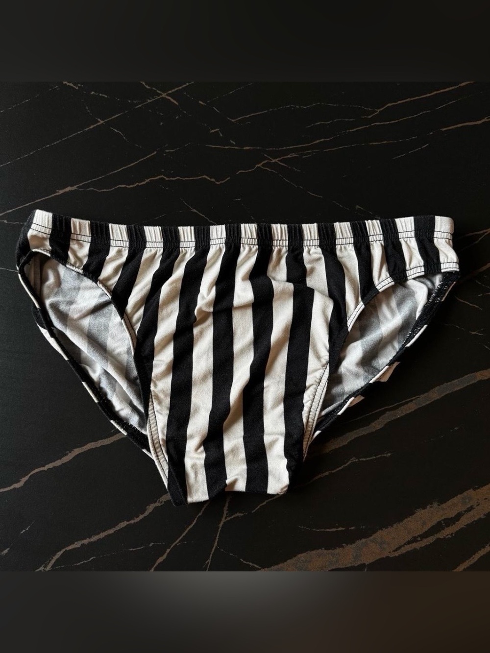 size medium Charlie by Matthew Zink MZ Stripe Printed Bikini Brief Men Underwear